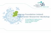 Click to edit Master title style Science Foundation ... · Click to edit Master title style Click to edit Master subtitle style Science Foundation Ireland: Early Career Researcher