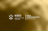 Norsk genressurssenter - nibio.no · •QR kode & doi.kode. International standard ... –Håndtere sMTA / kommerciel MTA / Hobby MTA –Data –»hub». Det naturlige sted at sikre