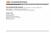 GARDENA Robotic Lawn Mower SILENO: … Gardena Robotic Lawn Mower 2016-02, 582 11 52-01 Spare parts Reservdelar Repuestos Ersatzteile Pièces détachées Reserve ... PAGE A GARDENA