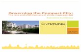 Governing the Compact City - Built Environment · The Governing the Compact City project1 provides the first comprehen-sive assessment of how the strata title system is operat-ing