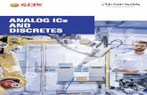 ANALOG ICs AND DISCRETES - glyn.de · PDF fileProtect, Monitor & Balance Rechargeable Battery Packs Renesas battery management system (BMS) monitors battery life and prevents catastrophic