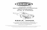 CHAIN SAW MOTOSEGA A CATENA MOTOSIERRA SCIE À … IBEA3000(GB,IT... · Carburetor / Carburatore ... Flywheel magneto, CDI system / Volano magnete, sistema CDI ... protecting the