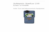 Solmetric SunEye 210 User’s Guideresources.solmetric.com/get/Solmetric SunEye 200 Series Users Guide_en_2016.pdf · 6 Image Processing 2-39 Alternative Measurement Method 2-40 Magnetic