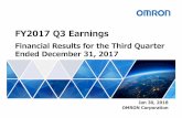FY2017 Q3 Earnings - OMRON Global · FY2017 Q3 Earnings Jan 30, 2018 OMRON Corporation ... ・HCB is a key growth driver for OMRON, second only to IAB. ... National Health Interview