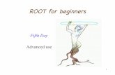 ROOT for beginners - twiki.cern.ch · indra/indra.so 1 0xb int A //nombre de nucleons indra/indra.so 1 0xf int Z //nombre de charges indra/indra.so 1 0x13 TVector3 v , size=40 //vitesse