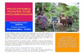 PICO-HYDRO POWER FOR HOUSEHOLDS - Home - S3IDF Power for Households.pdfPICO-HYDRO POWER FOR HOUSEHOLDS In Karnataka, many rural areas, especially in the hilly regions of Malnad (Chikmagalur,