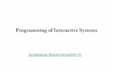 Programming of Interactive Systems - lri.franab/teaching/Intro-ProgIS/slides/week4a-MVC.pdf · MVC and Java Swing Problems in terms of the MVC model? How close is the actual implementation?