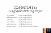 2016-2017 SAE Baja Design Team - pittstate.edu · SAE Baja Suspension •Overview •Definition Suspension is the term given to the system of shock absorbers and linkages that connects
