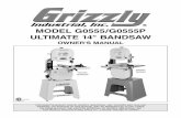 MODEL G0555/G0555P ULTIMATE 14 BANDSAW - · PDF fileL. Blade Tension Adjustment Knob M. Blade Tension Quick Release Lever N. Guide Post O. Guide Post Lock Knob P. Blade Tension Scale