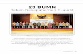23 BUMN - bpk.go.id · 42 KALEIDOSKOP 2011 Sekjen BPK Hendar Ristriawan tengah berpidato di depan para pimpinan BUMn dalam kaitan penandatangan nota kesepahaman tentang e-audit,