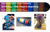 3D Printing – FDM, Polyjet and Bioprinting · 3D Printing – FDM, Polyjet & Bioprinting ... SolidWorks STL Settings ... SD Card with machine code . Prof. Steven S. Saliterman