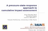 A pressure-state-response approach to cumulative impact ...nchez - A PSR... · A pressure-state-response approach to cumulative impact assessment IAIA’15 – 35th Annual Conference