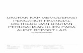 AUDIT REPORT LAG PERUSAHAAN KLIEN PADA DISTRESS … · 2019-04-03 · financial distress dan ukuran perusahaan klien pada audit report lag dengan ukuran KAP ... Tanggung jawab yang