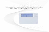 Operation Manual of Solar Controller SR1568 for Split ... · 1 * Grundfos Direct Sensor TM (RPS) simulation input 3 * Variable frequency PWM outputs for the speed control of the high