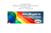 LGBTIQ Ministerial Advisory Council 2017 Report · Web viewThe ACT Lesbian, Gay, Bisexual, Transgender, Intersex and Queer (LGBTIQ) Ministerial Advisory Council (the Council) provides