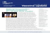 Issue 295, June 2019 Vaccine update · She outlined the challenges that this pathway brings, recognizing the ... Guidance for issuing varicella-zoster immunoglobulin (VZIG) Post exposure