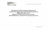 Spatial Disaggregation and Small-Area Estimation Methods ... · Agricultural Surveys: Solutions and Perspectives ... and Small-Area Estimation Methods for Agricultural Surveys: ...