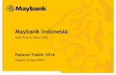 Maybank Indonesia · •Grand Launching pada 22 Januari 2016 di Jakarta, Surabaya, dan Medan dengan ini diumumkan perubahan nama perseroan : PT Bank Maybank Indonesia Tbk PT Bank