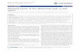 CASE REPORT Open Access Desmoid tumor of the abdominal ... · CASE REPORT Open Access Desmoid tumor of the abdominal wall: a case report Athanasios Economou1, Xanthi Pitta2*, Efstathios