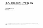 GA-8S648FX-775(-C) - download.gigabyte.asiadownload.gigabyte.asia/FileList/Manual/motherboard_manual_8s648fx-775(c)_e.pdf · GA-8S648FX-775(-C) Intel ® Pentium 4 ... 4-1-4 Serial