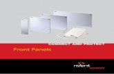 Front Panels - enclosures.nvent.com · • Please order fixing materi al (sleeves, collar scre ws) separately, see page 7.107 • Please order stainless steel EMC gasket separately,