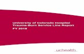 Trauma Service Line Annual Report - ucdenver.edu · In its 26th year, the Trauma Research Center is an international leader of trauma biology, coagulopathy and personalized treatment