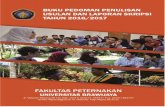 BUKU PEDOMAN · buku pedoman penulisan usulan dan laporan skripsi fakultas peternakan universitas brawijaya jl. veteran malang 65145 telp. (0341) 553513, 551611 pes. 221 fax.