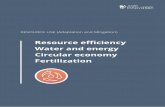 Resource efficiency Water and energy Circular economy ... · 1 Resource efficiency Water and energy Circular economy Fertilization RESOURCE USE (Adaptation and Mitigation) 2 Parallel
