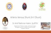 Arterio-Venous Shunt (A-V Shunt) - ipdijatim.orgipdijatim.org/wp-content/uploads/2017/12/Akses-Vaskuler-Hemodialisa.pdfHemodialisa 97% capd 3% Data IRR 2015 Hemodialisa capd. Principle