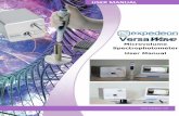 USER MANUAL - biologie.uni-konstanz.de · VersaWave / User Manual, version 1.1, August 2016 Page 7 Potential Safety Hazards Electrical • Standard electrical safety precautions should