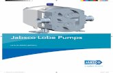 Jabsco Lobe Pumps - pfiflowteknik.dk loberotorpumper/brochure_hp_ul_series... · Jabsco Lobe Pump Range. Product Description: High flow, high pressure Positive displacement non contacting