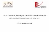 Das Thema ‚Energie‘ in der Grundschuledidaktik.physik.fu-berlin.de/~nordmei/Netzwerk_Grundschule/Beitraege/S... · Biologie (ab Klasse 6), Robotics (ab Klasse 9) ... (2) Spannungsfeld