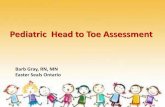 Pediatric Head to Toe Assessment · The head to toe assessment allows the health care providers with an understanding of the overall health of the camper. Getting ready…. • Gather