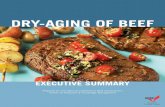 Dry-Aging of Beef Aging of beef.pdf · Dry-Aging of Beef • • executive SummAry flavor notes, shelf-life, product shrinkage, microbial spoilage, and other issues of quality and
