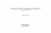 Review of overage exemptions for the Early Childhood Care ... · Review of overage exemptions for the Early Childhood Care and Education (ECCE) Programme National Disability Authority