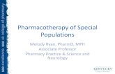 Pharmacotherapy of Special Populations - Fudan Universityfdjpkc.fudan.edu.cn/_upload/article/3f/21/875976d646abaf6572630afac367/...Pharmacotherapy of Special Populations Melody Ryan,