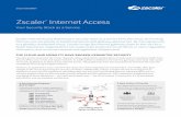 Zscaler Internet Access - fusemail.com · The Zscaler admin portal helps you easily drill down to find and stop botnets, malware and zero-days with a few simple clicks. MASTER DATA