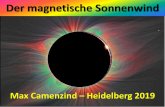 Der magnetische Sonnenwind - lsw.uni-heidelberg.de · Innerhalb einer Sarosperiode wandern die Schattenpfade der Eklipsen von einer zur nächsten um 120 Grad nach Westen und etwas