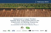 Indonesia’s Legal Timber Supply Gap and Implications for ... · Indonesia’s Legal Timber Supply Gap and Implications for Expansion of Milling Capacity. ACKNOWLEDGMENTS. This report