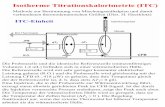Isotherme Titrationskalorimetrie (ITC)home.uni-leipzig.de/pwm/teaching/bp_ss04/ITC.pdf · Methode zur Bestimmung von Mischungsenthalpien und damit verbundenen thermodynamischen Größen