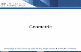 Geometrie - Universität Koblenz · · PDF fileJürgen Roth Geometrie 2.2. Inhaltsverzeichnis. Geometrie. 1 Axiome der Elementargeometrie. 2 Kongruenzabbildungen. 3 Längen-, Winkel
