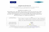 AQUASPACE · partnership and the Galway Statement.1 The analysis covers both marine and freshwater 1 Galway Statement on Atlantic Ocean Cooperation Launching a European Union –Canada