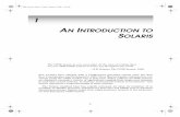 1 AN INTRODUCTION TO S - pearsoncmg.comptgmedia.pearsoncmg.com/images/0130224960/samplechapter/0130224960.pdf · 3 1 AN INTRODUCTION TO SOLARIS The UNIX system is very successful.