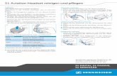 S1 Aviation Headset reinigen und pflegen - old.sennheiser.comold.sennheiser.com/sennheiser/products.nsf/resources/S1_Reinigung_DE.pdf/$File/S1... · Ohrpolster wechseln 1 2 Abdeckung