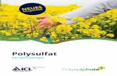 Polysulfat · Schwefel kann von Pflanzen aus der Bodenlösung nur in Form von Sulfat aufgenommen werden. Genau wie hoch verfügbares Nitrat kann dieses durch Auswaschung verloren
