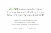 MCDNN An Approximation-Based Execution Framework for Deep ...research.cs.rutgers.edu/~uli/cs673/papers/MCDNN-MobiSys2016-Slides.pdf · MCDNN: An Approximation-Based Execution Framework