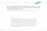 Nanocrystalline soft magnetic cores - an in- teresting ... · SEKELS GmbH, Dieselstr. 6, 61239 Ober-Mörlen; Page 1 of 16 Nanocrystalline soft magnetic cores - an in-teresting alternative