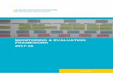 MONITORING & EVALUATION FRAMEWORK 2017-18 · monitoring tools and focus evaluation efforts. This 2017-18 update been prepared with reference to DFAT Monitoring and Evaluation Standards