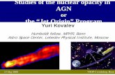 Studies of the nuclear opacity in AGN - mpifr-bonn.mpg.de fileCore shift Outline ¾Properties of the nuclear opacity in compact relativistic jets of active galactic nuclei ¾Measuring