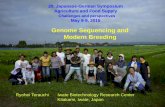 Genome Sequencing and Modern Breeding fileGenome Sequencing and . Modern Breeding. Ryohei Terauchi Iwate Biotechnology Research Center . Kitakami, Iwate, Japan. 20. Japanese-German